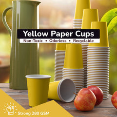 12 Oz. Yellow Paper Cups | 20 Count