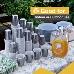 12 Oz. Silver Paper Cups | 20 Count