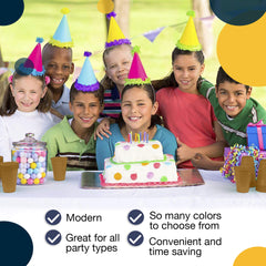 12 Oz. Gold Plastic Cups | 100 Count