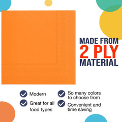 Unleashed - Orange Luncheon Napkins - 50 Ct.