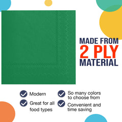 Emerald Green Luncheon Napkins | 1800 Count