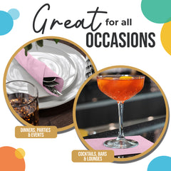 Pink Beverage Napkins | 100 Count