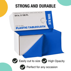 54 in. x 100 Ft. Cut To Size Table Roll | Dark Blue | Case of 6