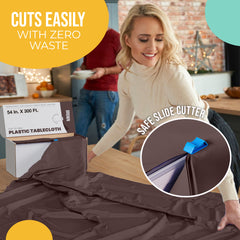 54 in. x 300 Ft. Cut To Size Table Roll | Brown