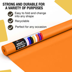 36 x 110' Kraft Paper Roll | Orange