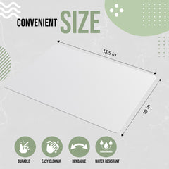 10 In. X 13.5 In. White Disposable Cutting Boards | 15 Count