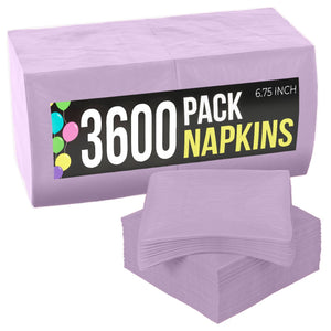 Lavender Luncheon Napkins | 6.75 in. x 6.75 in. | Case of 3600