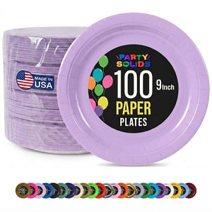 9 in. Lavender Paper Plates | 100 Count