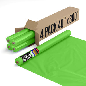 40 in. x 300 Ft. Premium Lime Green Table Roll | Case of 4