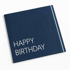 Blue Happy Birthday Lunch Napkins - 16ct