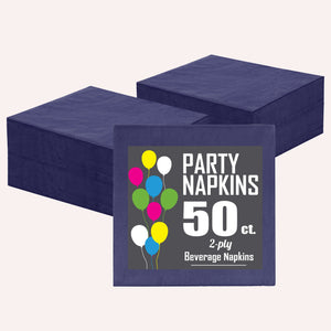 Dark Purple Beverage Napkins - 4.75 In. X 4.75 In. | 1800 Count