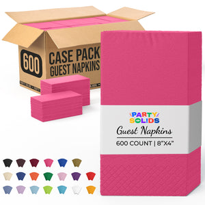 Cerise Guest Towel Napkins | 600 Count