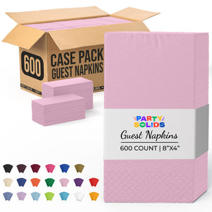 Pink Guest Towel Napkins | 600 Count
