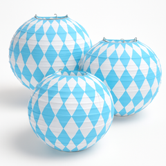 Oktoberfest Paper Lanterns - Set of 3