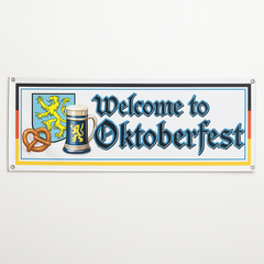 Oktoberfest Welcome Banner Decoration - 5FT