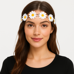 Retro 60s Daisy Flower Headband