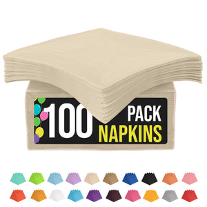 Ivory Luncheon Napkins - 6.75 in. | 100 Count