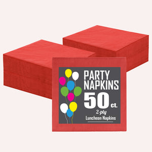 Red Luncheon Napkins - 6.75 in. | 1800 Count