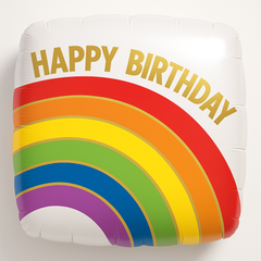 Rainbow Gold Foil Metallic Birthday Balloon