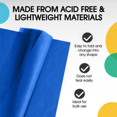 Dark Blue Tissue Paper 15 in. x 20 in. | 480 Sheets
