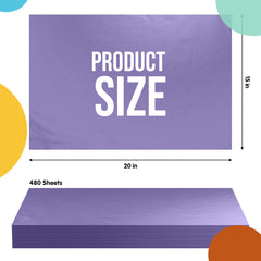 Purple Tissue Paper 15 in. x 20 in. | 480 Sheets