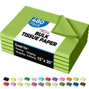 Lime Tissue Paper 15 in. x 20 in. | 480 Sheets