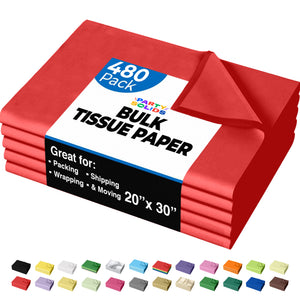 Red Tissue Paper 20 in. x 30 in. | 480 Sheets