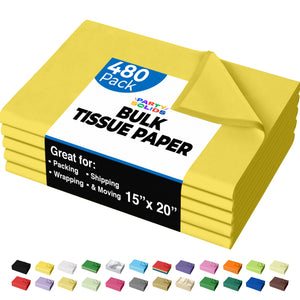 Yellow Tissue Paper 15 in. x 20 in. | 480 Sheets