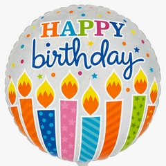 Shimmering Birthday Candle Balloon