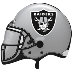 Las Vegas Raiders Helmet Foil Super Shape Balloon -21 inch