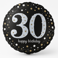 Sparkling 30th Birthday 18" Foil Balloon