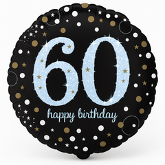 18" Sparkling 60th Birthday Foil Balloon