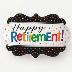 "Officially Retired" SuperShape Foil Balloon