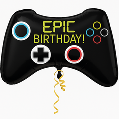 Epic Gamer Birthday Controller Foil Balloon