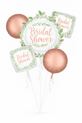 Elegant "Love & Leaves" Bridal Shower Balloon Bouquet