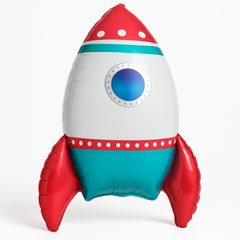 Deluxe Foil Rocket Ship Sitting Balloon