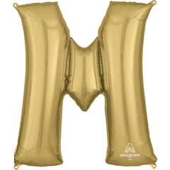 Metallic Gold Letter M Foil Balloon