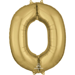 Gold Foil Letter "O" Balloon - Metallic Party Decor