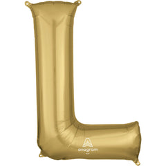 Gold Foil Letter L Balloon