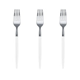Trendables Forks White/Silver | 480 Count