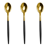 Trendables Spoons Black/Gold | 20 Count