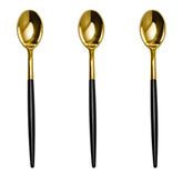 Trendables Spoons Black/Gold | 480 Count