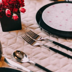 Trendables Spoons Black/Silver | 20 Count