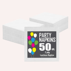 White Luncheon Napkins - 6.75 in. x 6.75 in. | 1800 Count