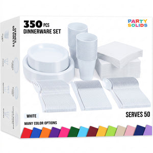 Solid Color Tableware Combo | White