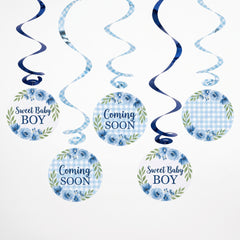 Baby in Bloom Spiral Hanging Decorations
