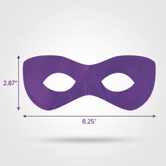 Purple Superhero Domino Mask - Costume Accessory