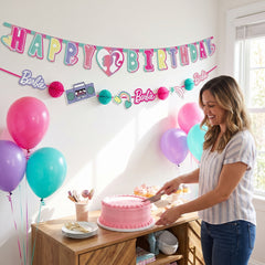 Barbie Dream Together Birthday Banner Kit with Balloons