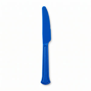 Bright Royal Blue Plastic Knife - 7.5 in.