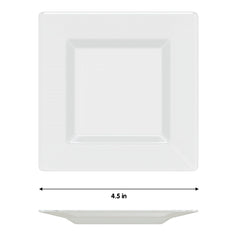 4.5 In. Clear Square Plates - 100 Count